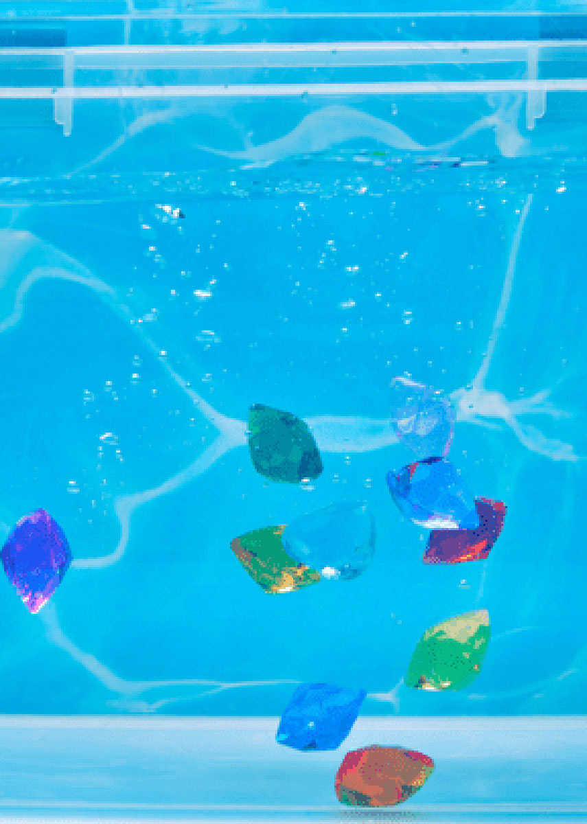 Sparkly Gem Dive Toys - Silver