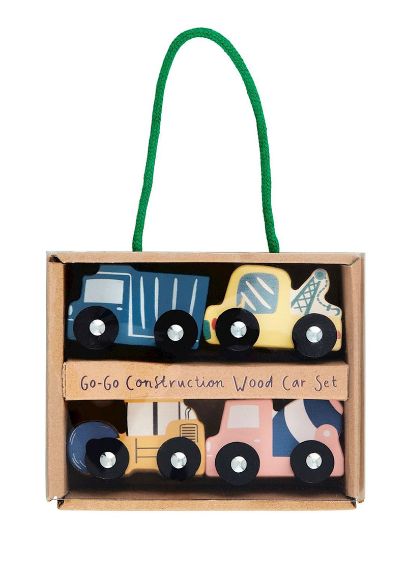 Go-Go Construction Vehicle Wood Set