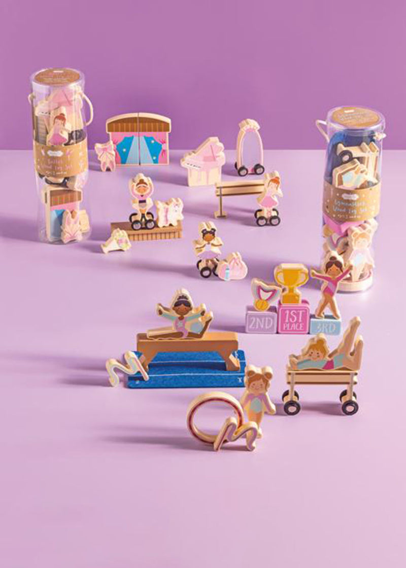 Wood Gymnastics Toy Set