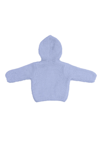 Chenille Hooded Jacket - Dusty Blue