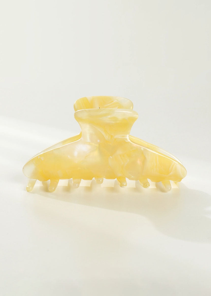 Marbled Yellow Large Claw Clip
