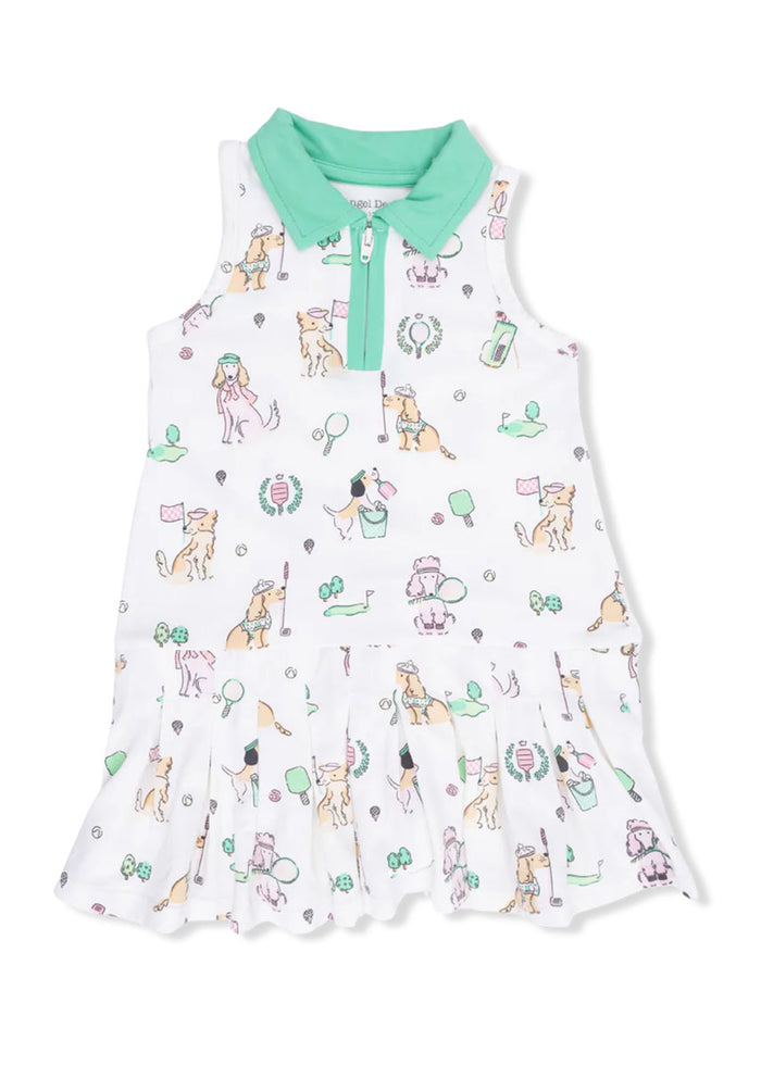 Polo Tennis Dress & Cartwheel Short - Country Club Dogs Pink