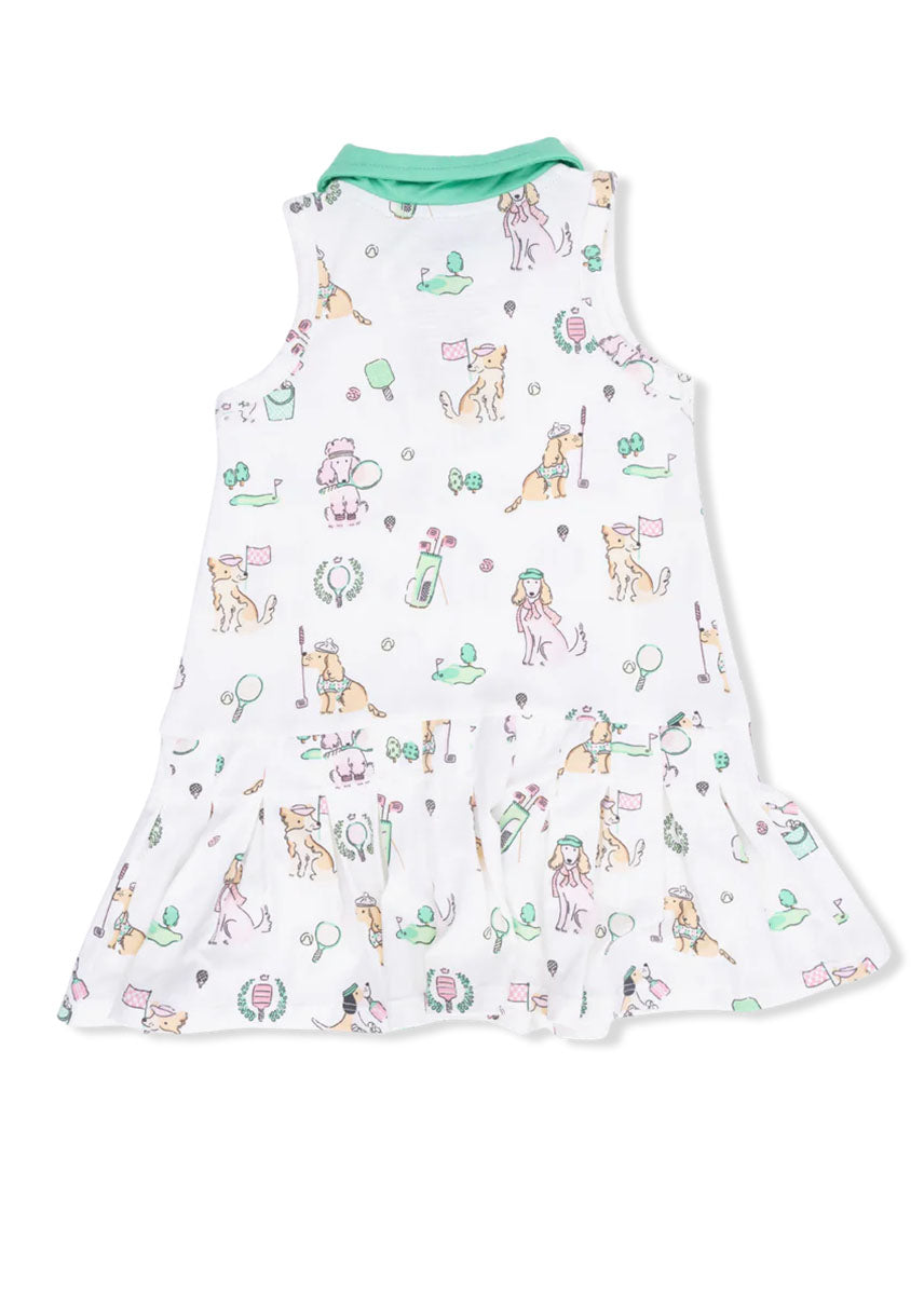 Polo Tennis Dress & Cartwheel Short - Country Club Dogs Pink