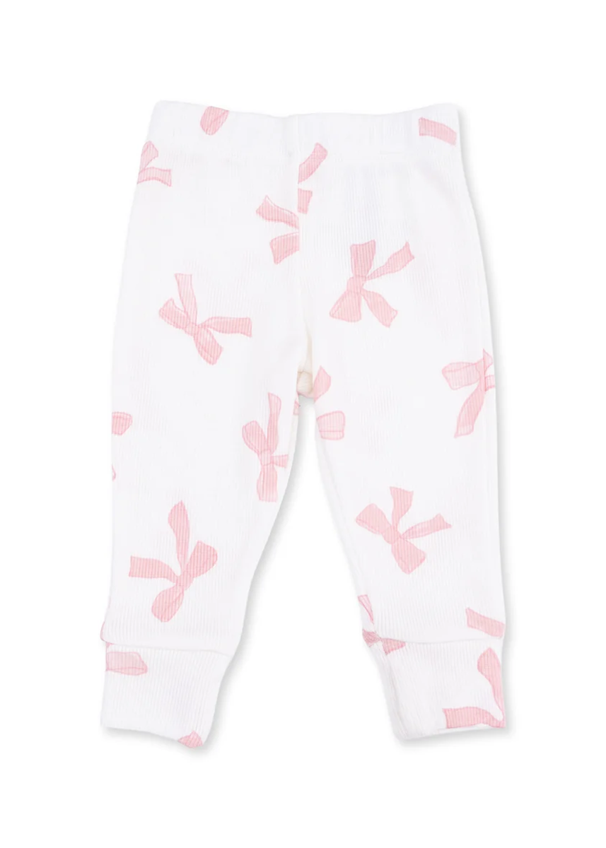 Long Sleeve Ruffle Top & Pant Set - Pretty Bows