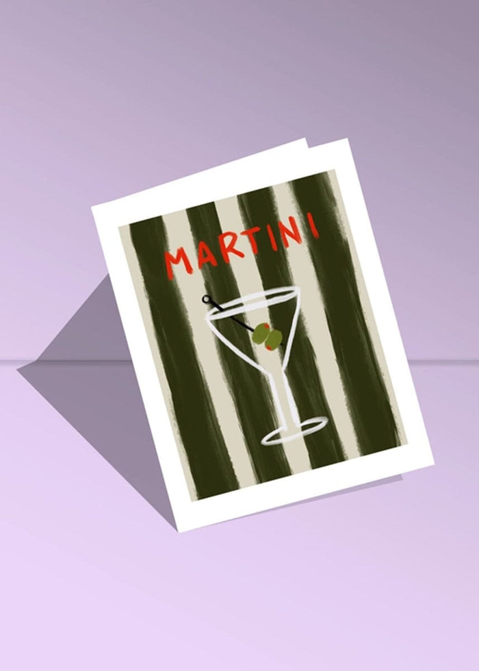 Martini Greeting Card