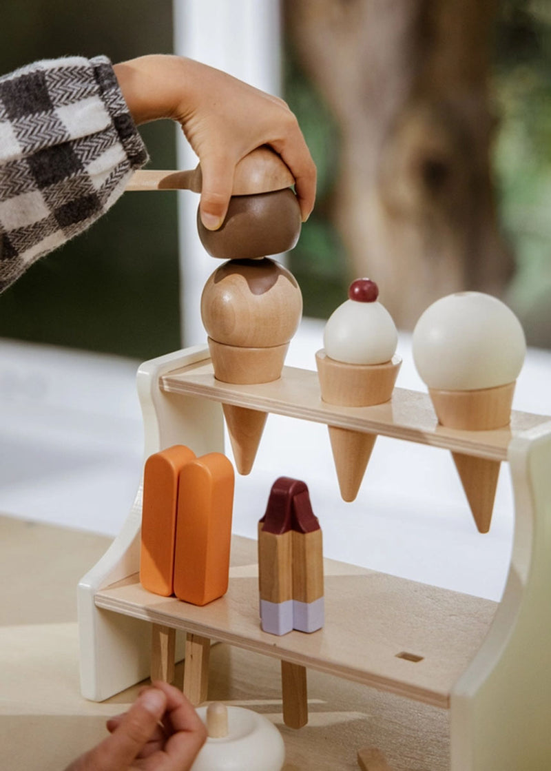Wooden Ice Cream Stand Playset