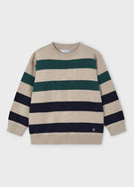 August Striped Sweater - Heather Rock