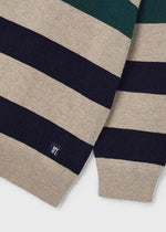 August Striped Sweater - Heather Rock