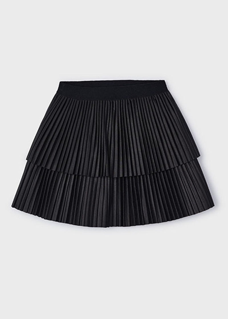 Iris Pleated Skirt - Black