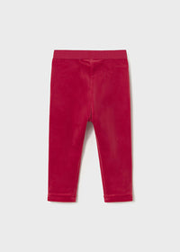 Zola Velvet Leggings - Red