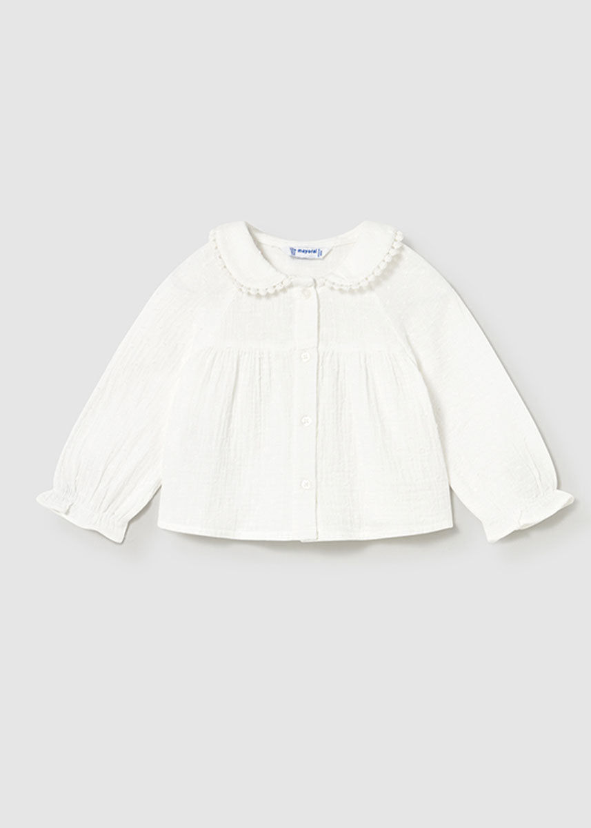 Greer Chiffon Blouse - Cream