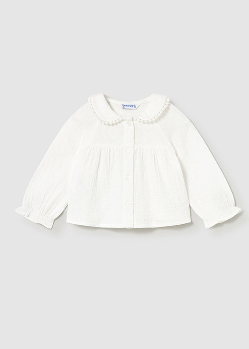 Greer Chiffon Blouse - Cream