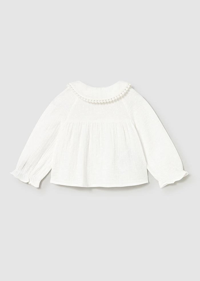 Greer Chiffon Blouse - Cream