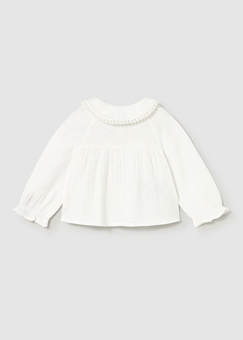 Greer Chiffon Blouse - Cream