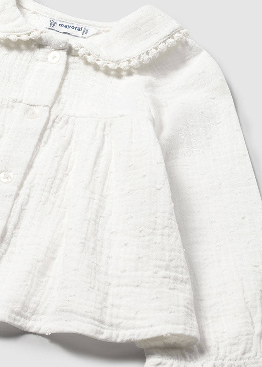 Greer Chiffon Blouse - Cream