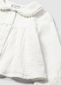 Greer Chiffon Blouse - Cream