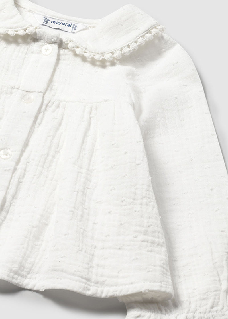 Greer Chiffon Blouse - Cream