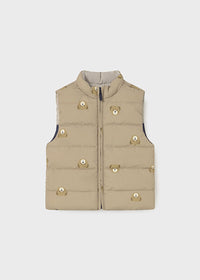 Oliver Reversible Puffer Vest - Blue Bear