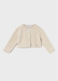 Pearl Fuzzy Cardigan - Sand