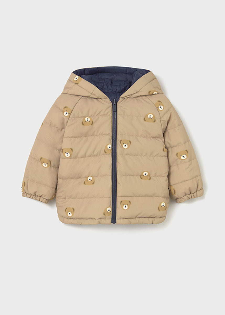 Brooks Reversible Puff Coat - Blue Bear