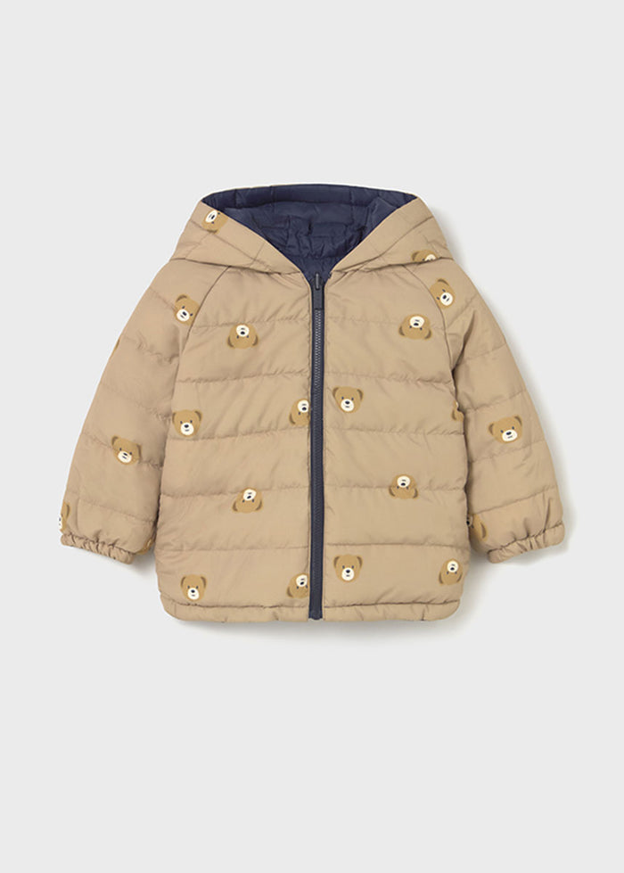 Brooks Reversible Puff Coat - Blue Bear