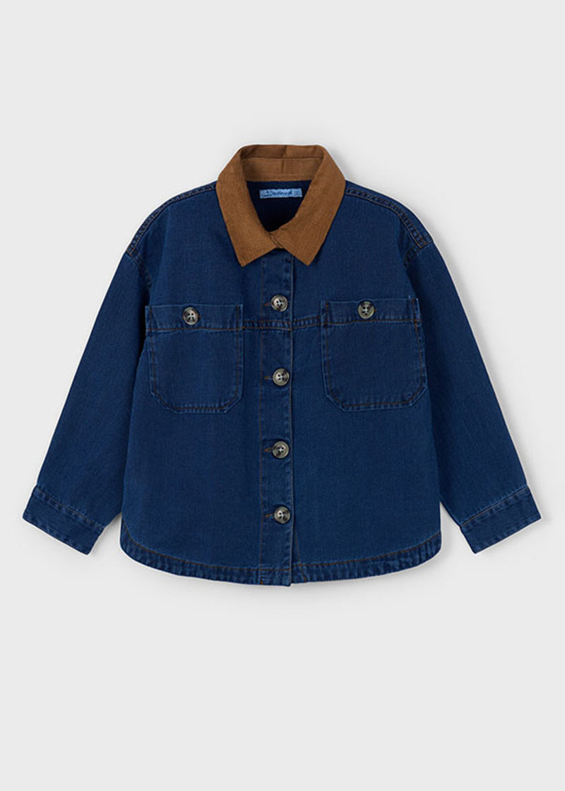 Bernie Denim Barn Shacket - Super Dark