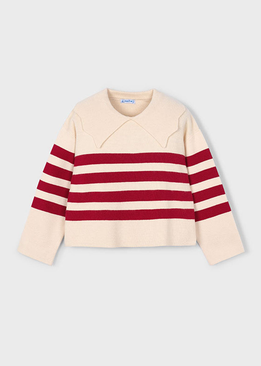 Logan Stripe Sweater - Almond