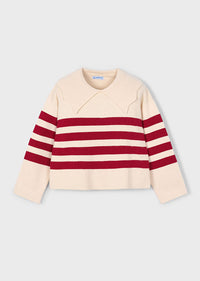 Logan Stripe Sweater - Almond
