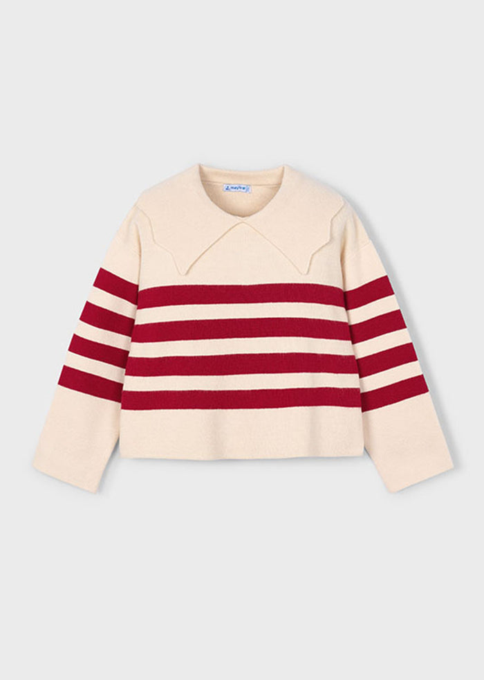 Logan Stripe Sweater - Almond