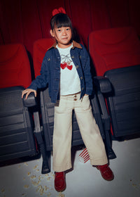 Ava Twill Marine Pants - Almond