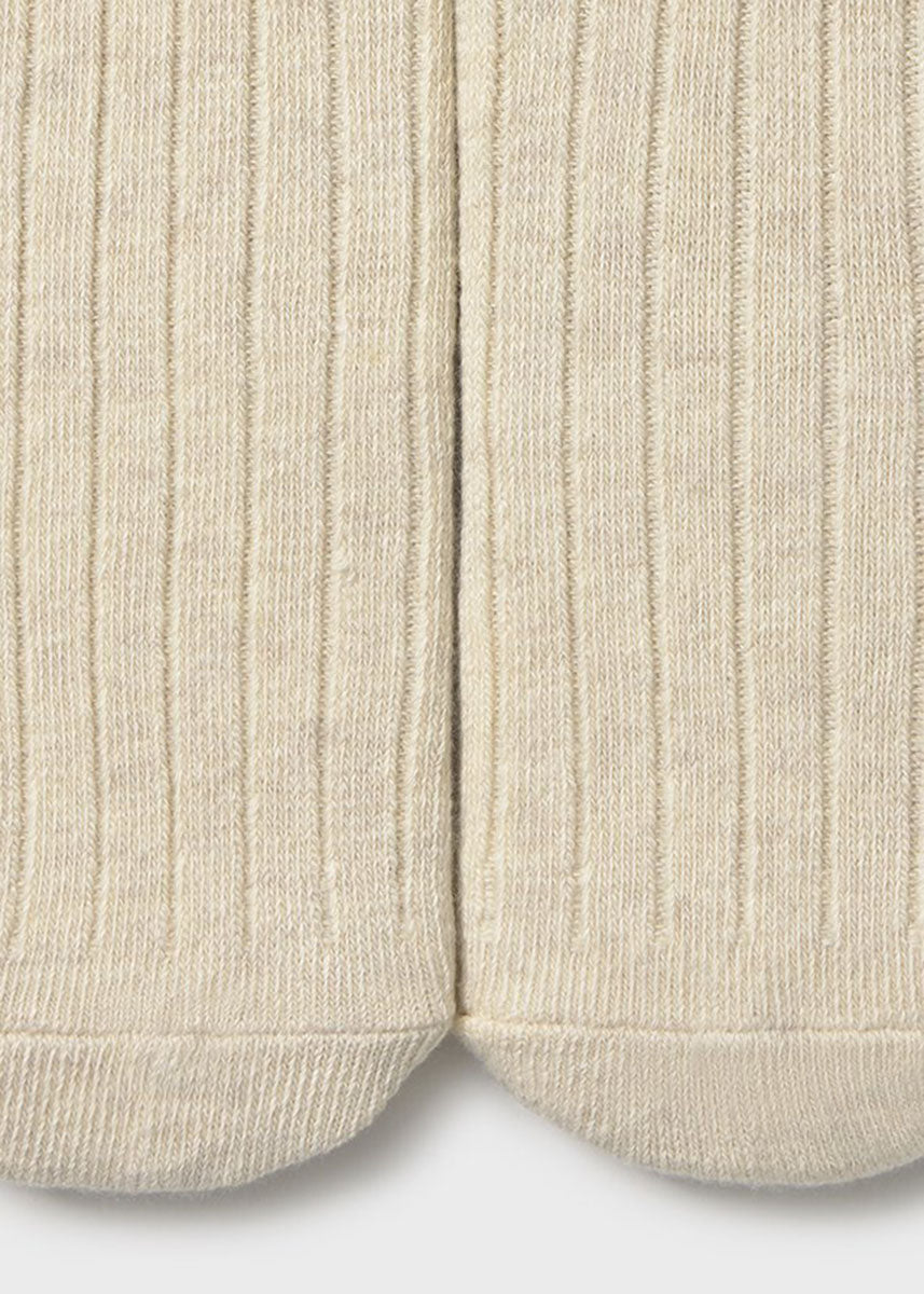 Thea Ribbed Tights - Heather Sand