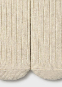 Thea Ribbed Tights - Heather Sand