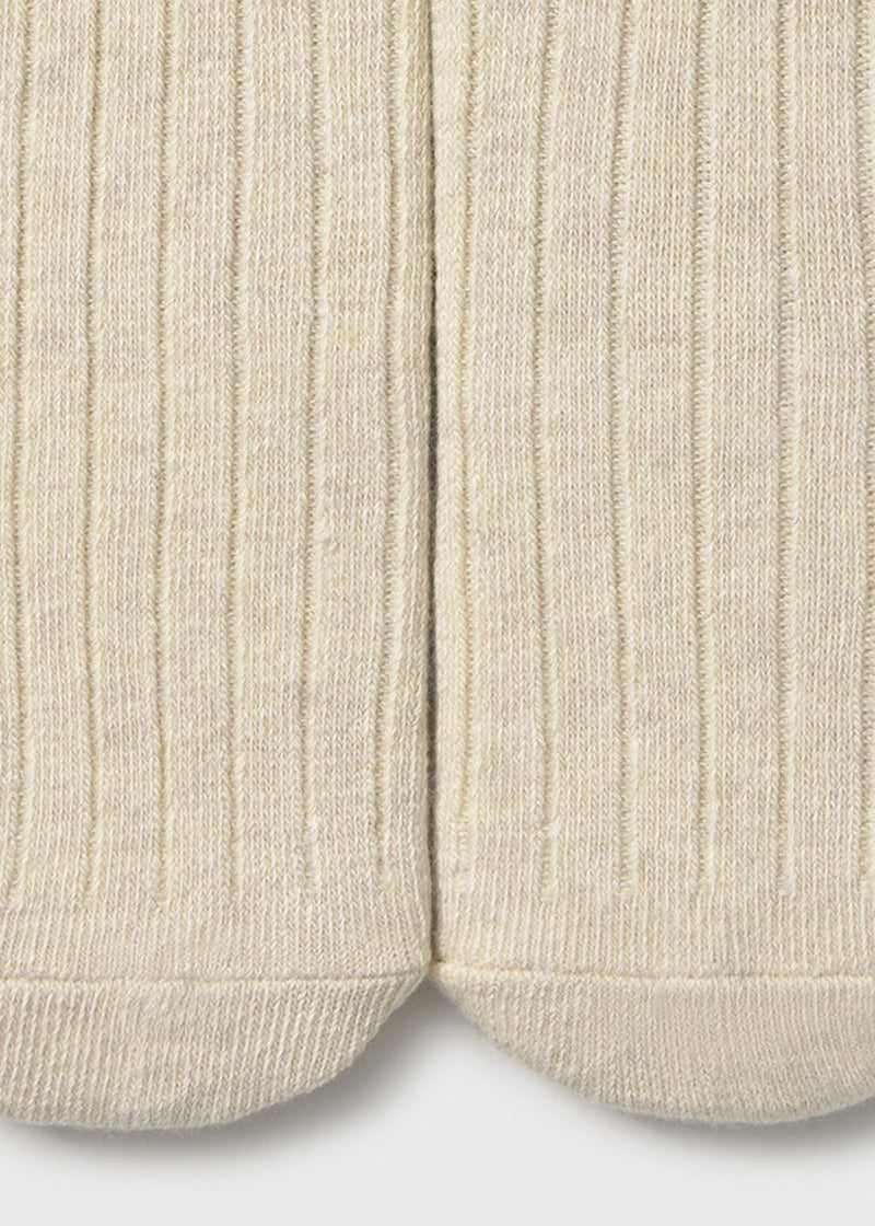 Thea Ribbed Tights - Heather Sand