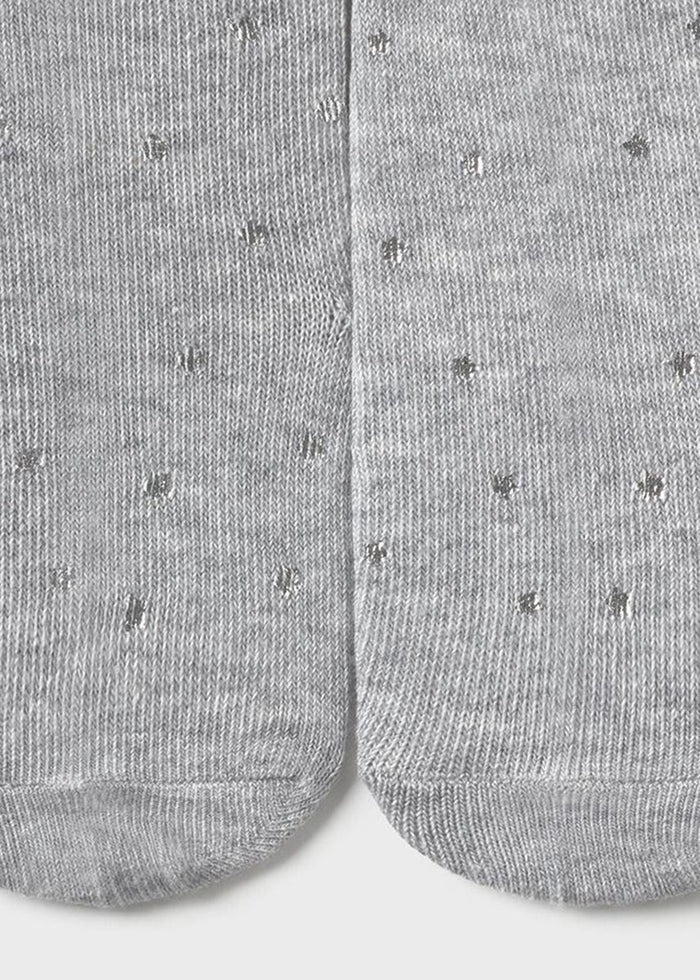 Vivienne Print Tights - Silver