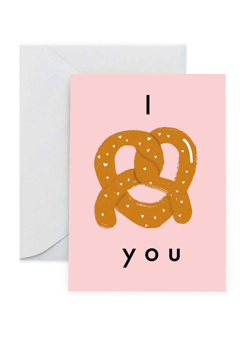 Pretzel Love Card
