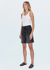 Kaylee High-Rise Pinched Loose Straight Short - After Hours