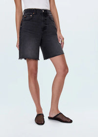 Kaylee High-Rise Pinched Loose Straight Short - After Hours