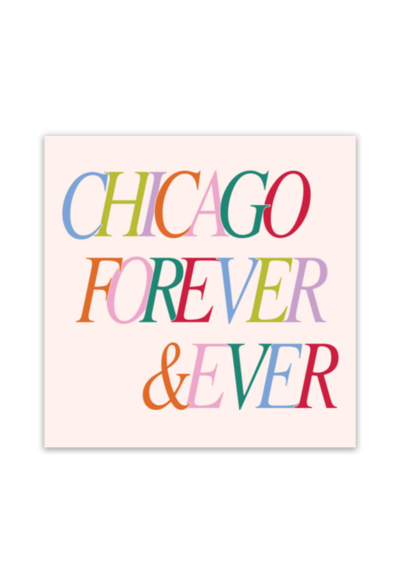 Chicago Forever & Ever Rainbow Sticker