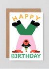 Happy Birthday Handstand Card