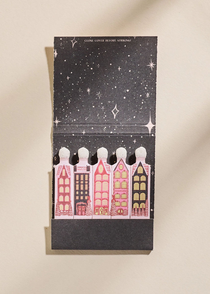 Wintry Village Matchbook