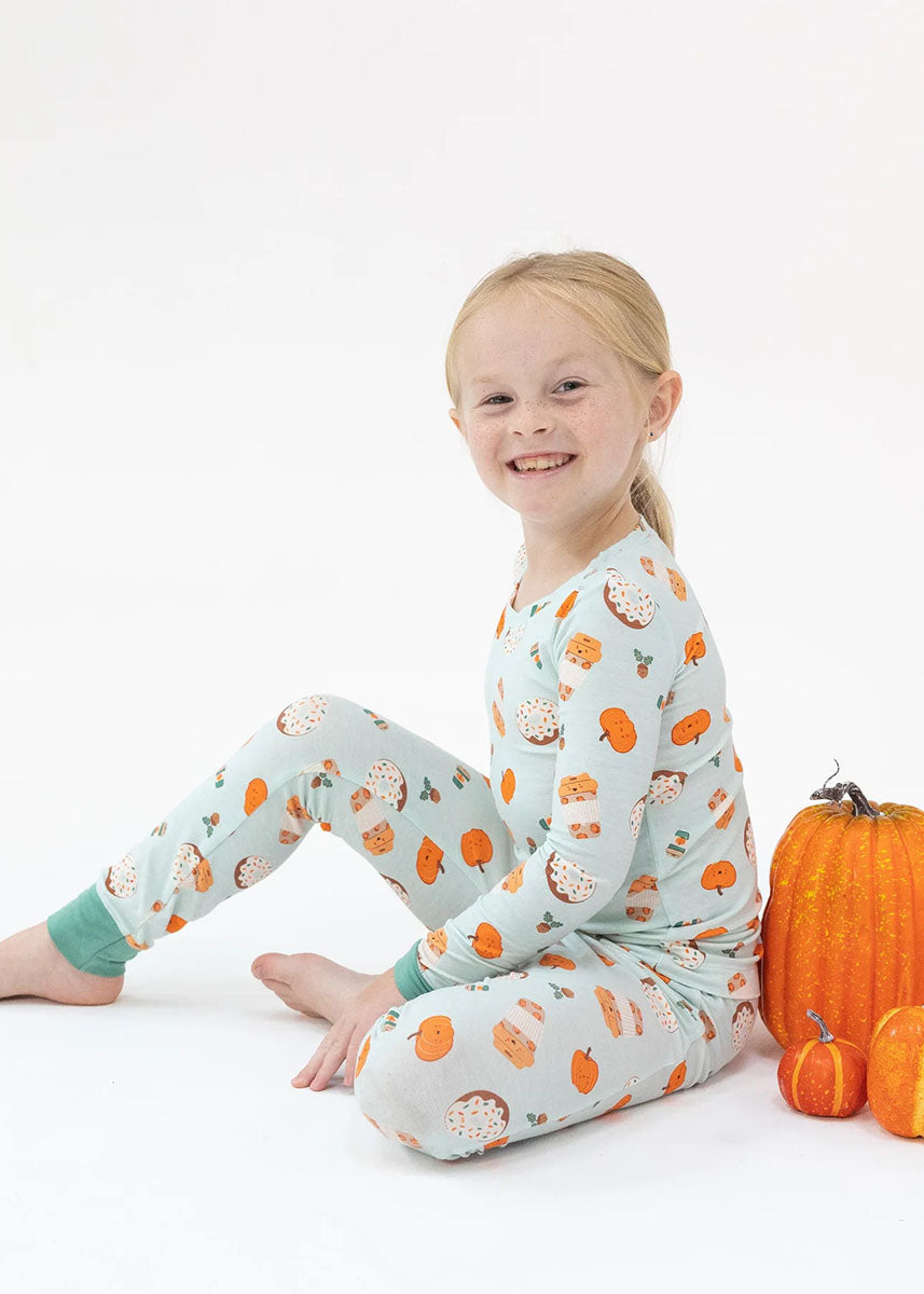 2-Piece L/S Pajama Set - Pumpkin Spice Latte