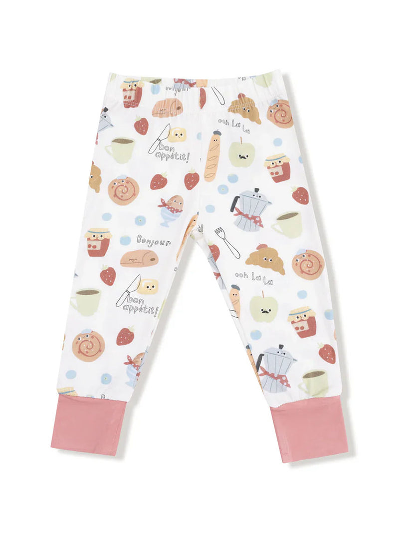 2-Piece L/S Pajama Set - Bonjour Breakfast