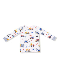 2-Piece L/S Pajama Set - Crayon Construction