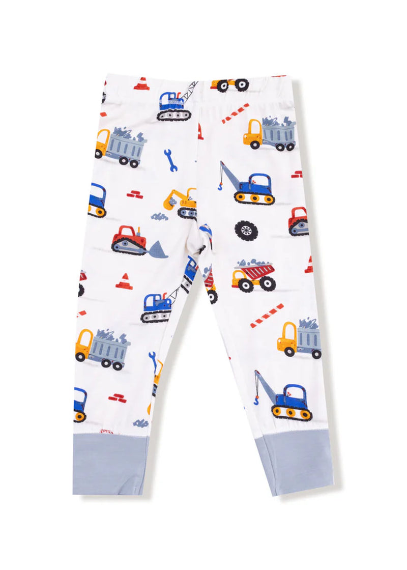 2-Piece L/S Pajama Set - Crayon Construction