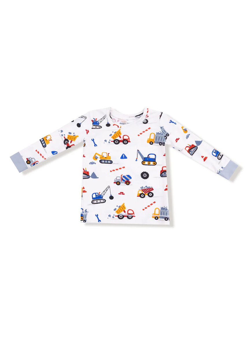 2-Piece L/S Pajama Set - Crayon Construction