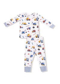 2-Piece L/S Pajama Set - Crayon Construction