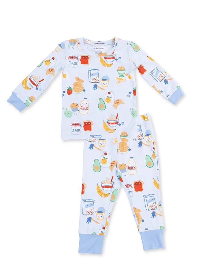 2-Piece L/S Pajama Set - Breakfast Club Blue