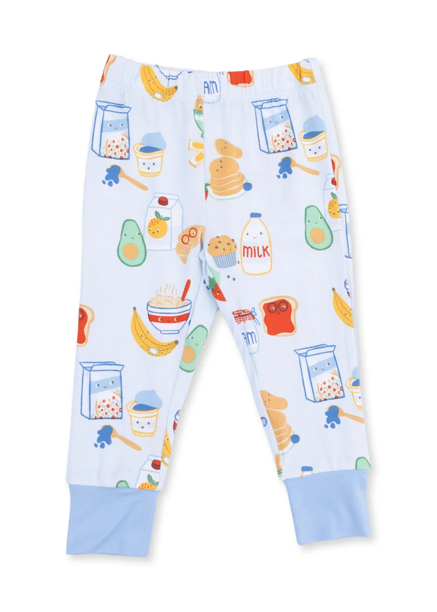 2-Piece L/S Pajama Set - Breakfast Club Blue