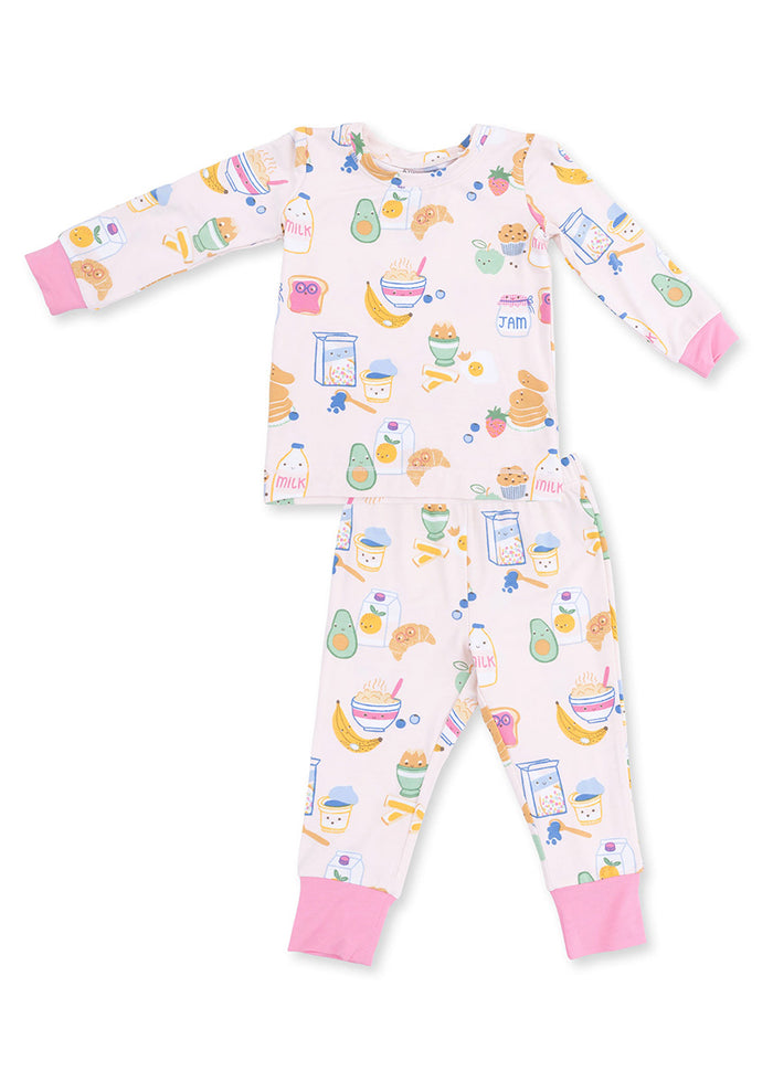 2-Piece L/S Pajama Set - Breakfast Club Pink