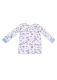 2-Piece L/S Pajama Set - Football Check